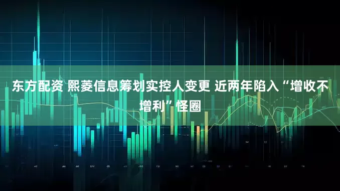 东方配资 熙菱信息筹划实控人变更 近两年陷入“增收不增利”怪圈